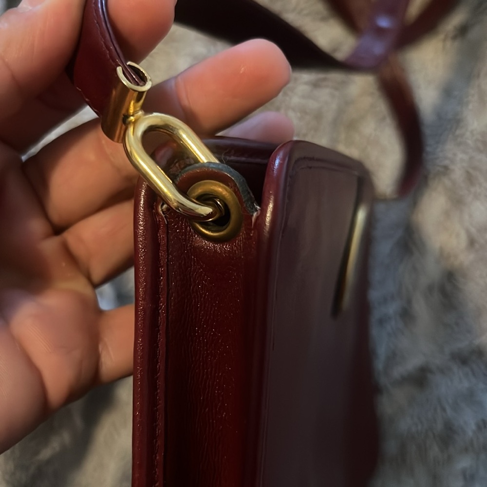 Dior vintage dark maroon cross body bag - Picture 5 of 13